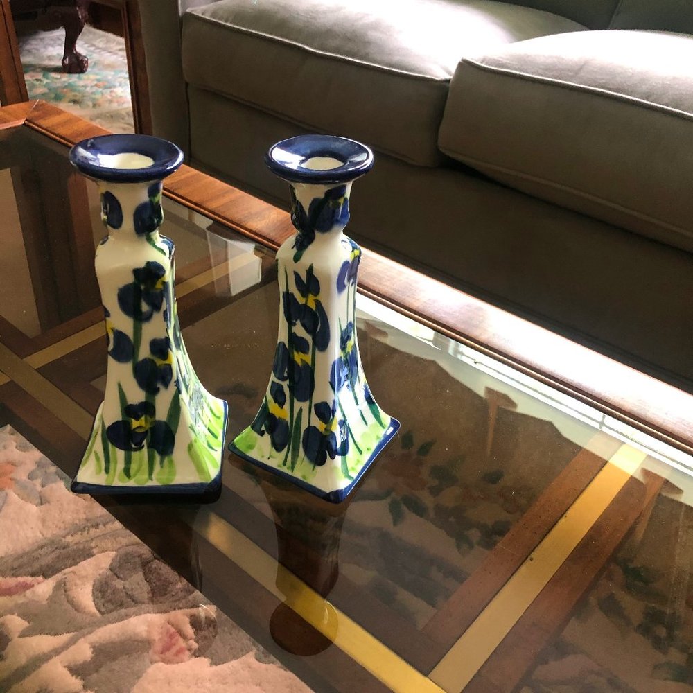 Handpainted candlesticks